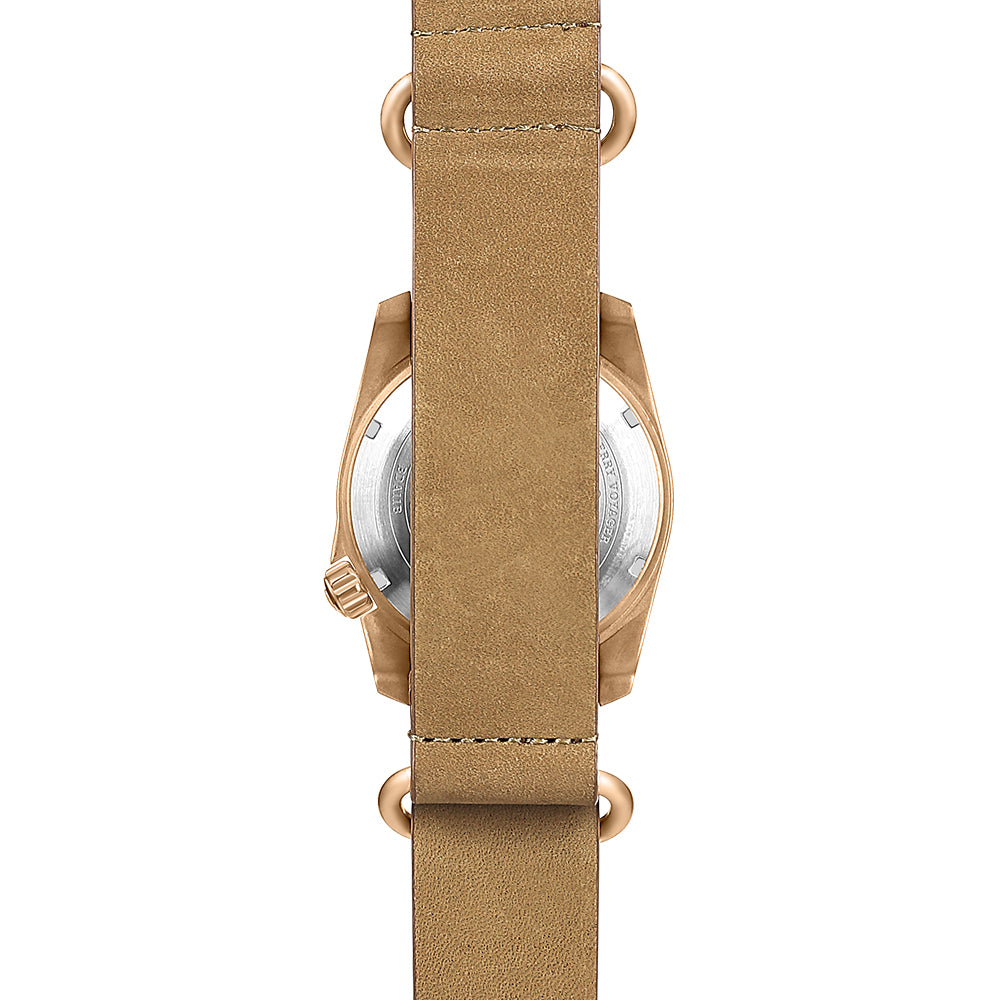 BODERRY - VOYAGER - Bronze Automatic Field Watch | Sandstone Green