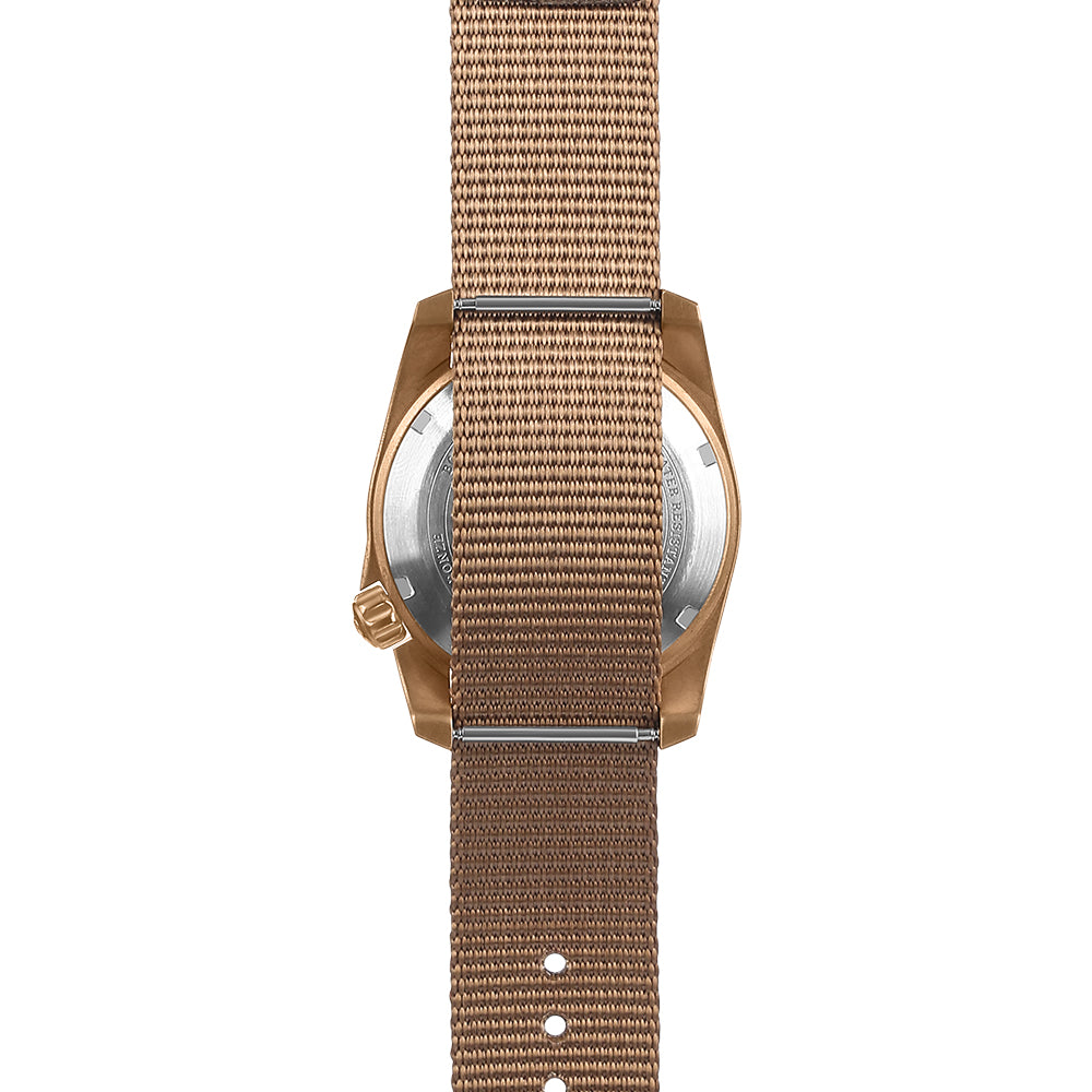 BODERRY - VOYAGER - Titanium Automatic Field Watch | Salmon