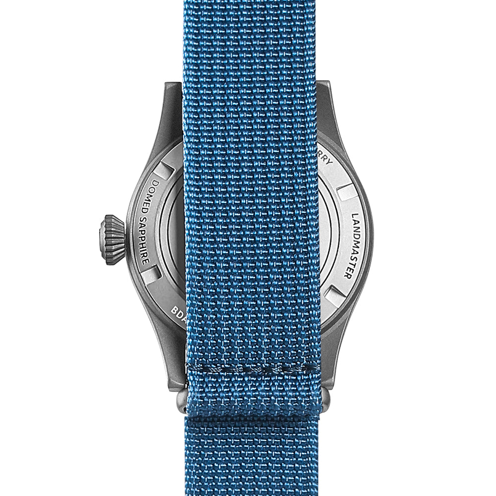 BODERRY - LANDMASTER - Titanium Automatic Field Watch | Blue