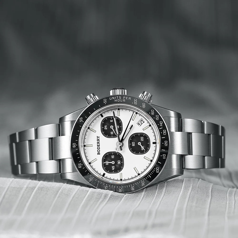 BODERRY - GOLDACE - Titanium Chronograph Watch | Panda