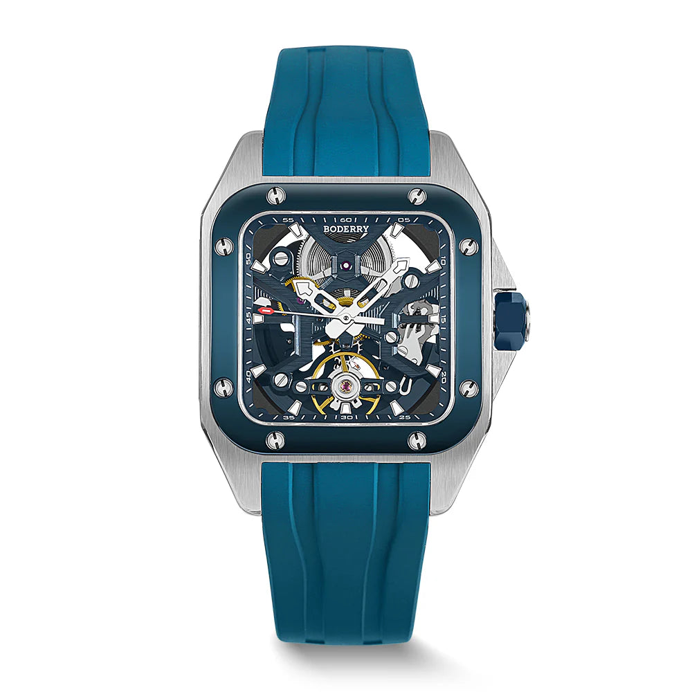 BODERRY - STORM - Square Automatic Skeleton Watch | A10T-03