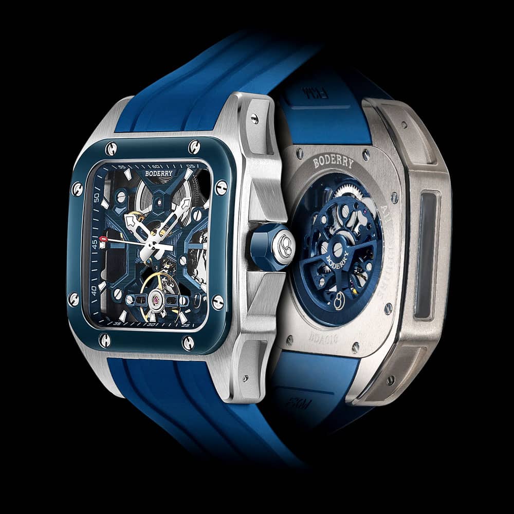 BODERRY - STORM - Square Automatic Skeleton Watch | A10T-03