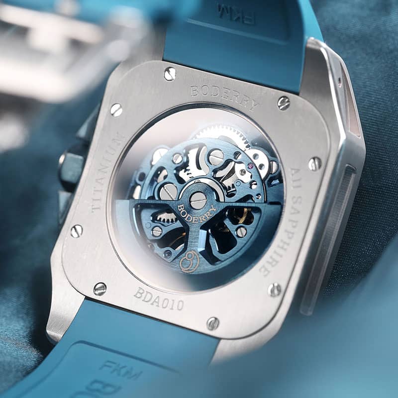 BODERRY - STORM - Square Automatic Skeleton Watch | A10T-03