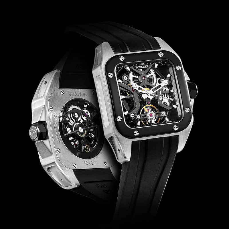 BODERRY - STORM - Square Automatic Skeleton Watch | A10T-01