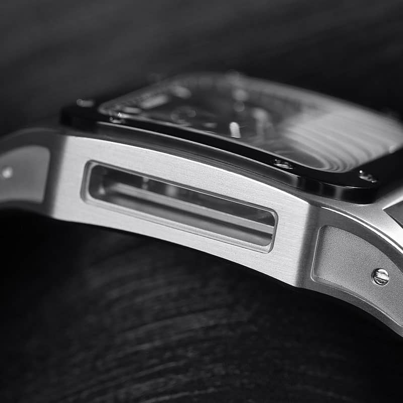 BODERRY - STORM - Square Automatic Skeleton Watch | A10T-01