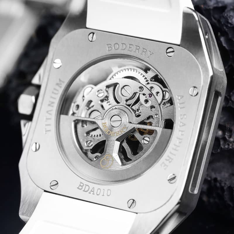 BODERRY - STORM - Square Automatic Skeleton Watch | A10T-02