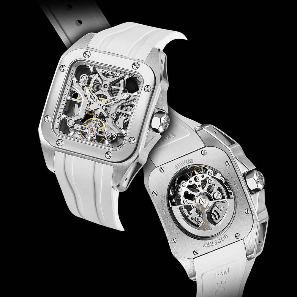 BODERRY - STORM - Square Automatic Skeleton Watch | A10T-02