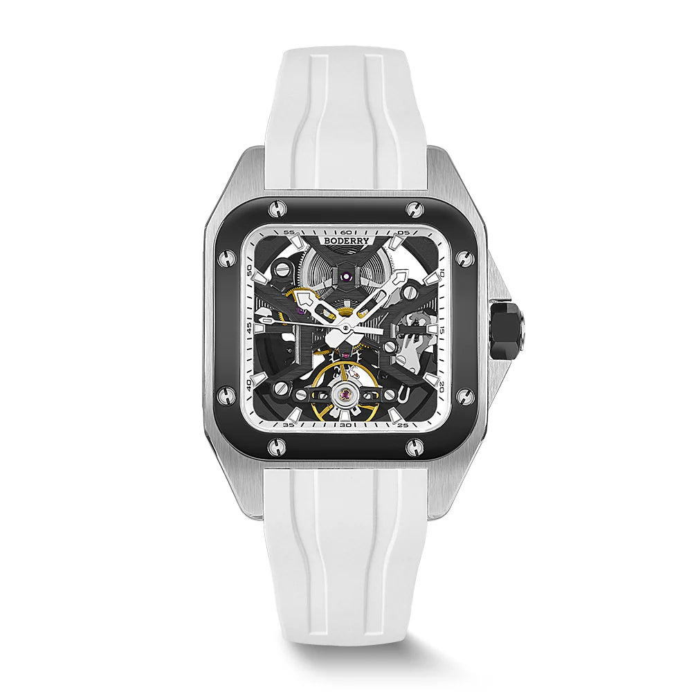 BODERRY - STORM - Square Automatic Skeleton Watch | A10T-05