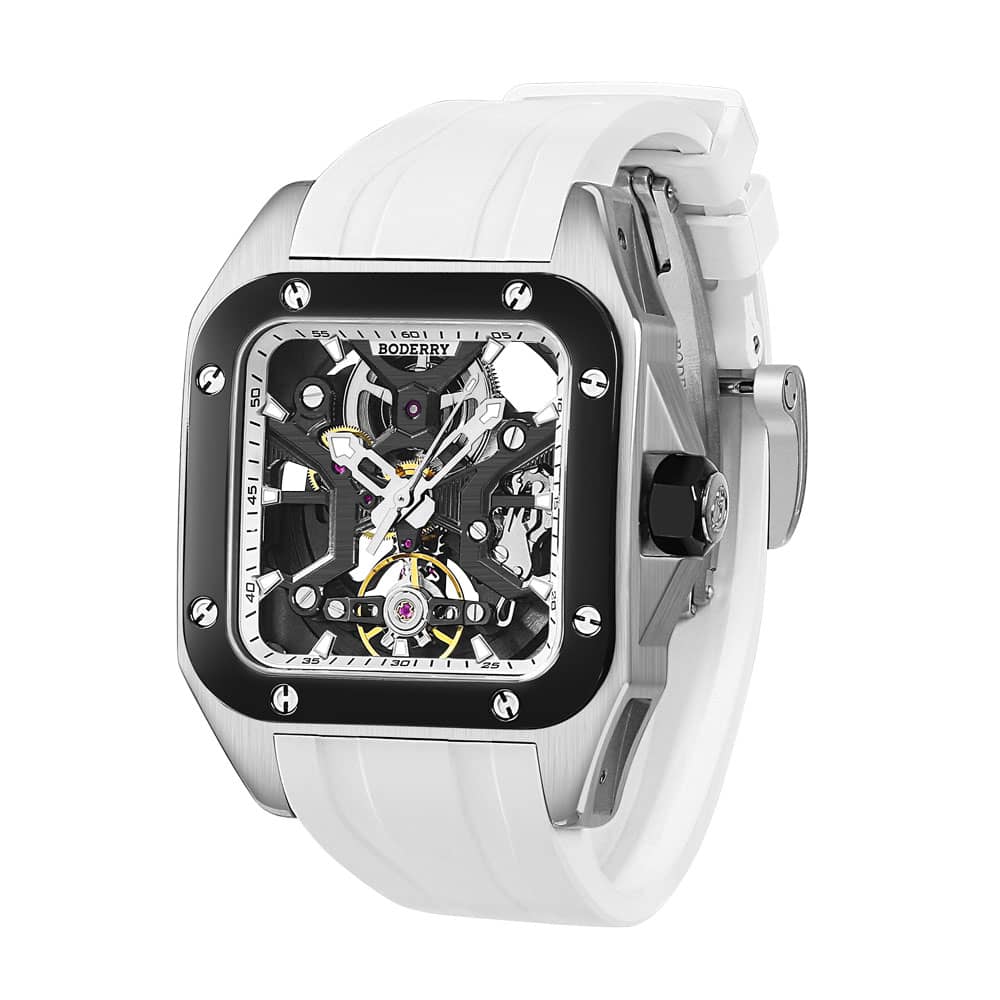 BODERRY - STORM - Square Automatic Skeleton Watch | A10T-05