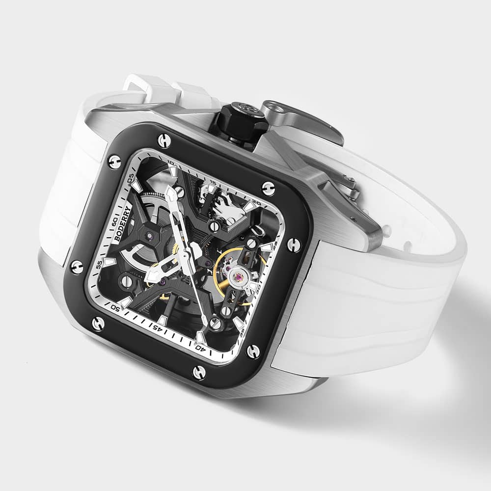 BODERRY - STORM - Square Automatic Skeleton Watch | A10T-05