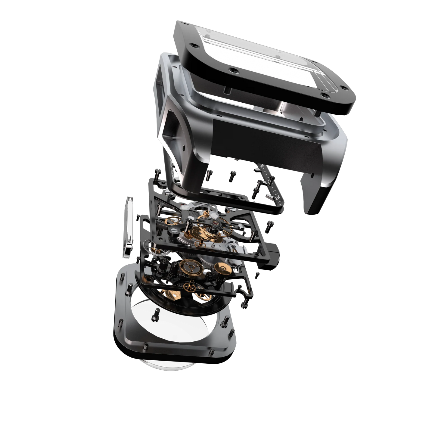 BODERRY - STORM - Square Automatic Skeleton Watch | A10T-05