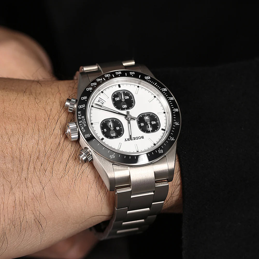 BODERRY - GOLDACE - Titanium Chronograph Watch | Panda