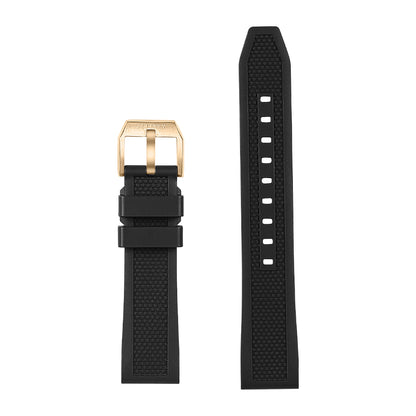 Black FKM Rubber Strap | 20mm lug width - BODERRY
