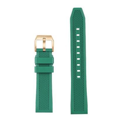 Green FKM Rubber Strap | 20mm lug width - BODERRY