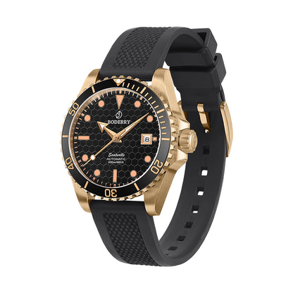 Black FKM Rubber Strap | 20mm lug width - BODERRY