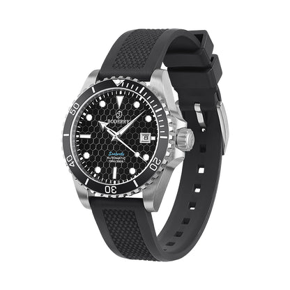 Black FKM Rubber Strap | 20mm lug width - BODERRY