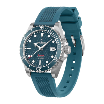 SeaBlue FKM Rubber Strap | 20mm lug width - BODERRY