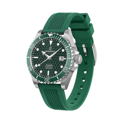 Green FKM Rubber Strap | 20mm lug width - BODERRY