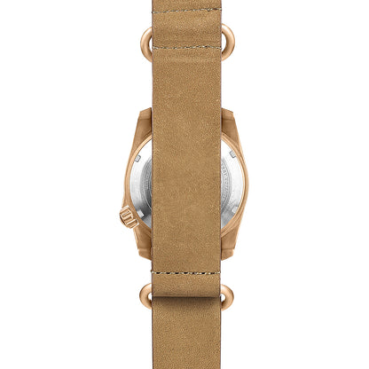 BODERRY - VOYAGER - Bronze Automatic Field Watch | Sandstone Green