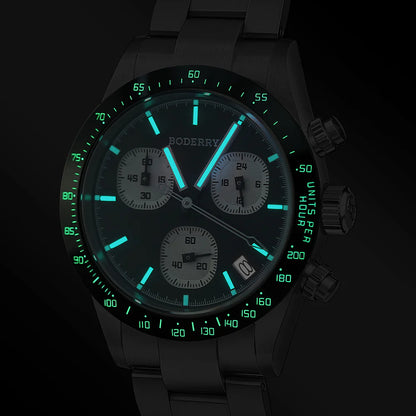 BODERRY - GOLDACE - Titanium Chronograph Watch | Black