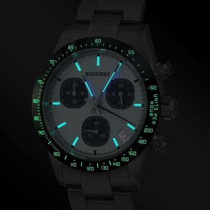 BODERRY - GOLDACE - Titanium Chronograph Watch | Panda