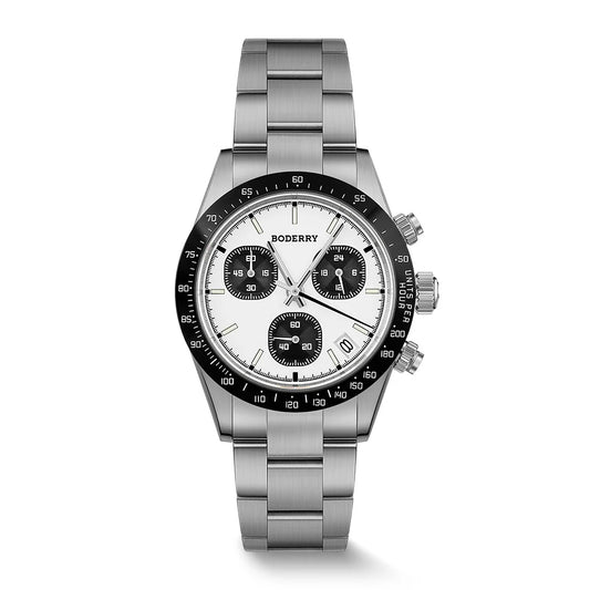 BODERRY - GOLDACE - Titanium Chronograph Watch | Panda
