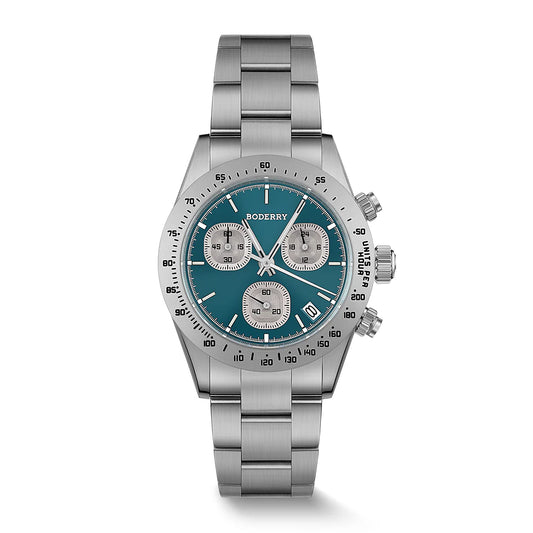 BODERRY - GOLDACE - Titanium Chronograph Watch | Blue