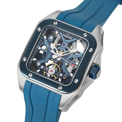 BODERRY - STORM - Square Automatic Skeleton Watch | A10T-03