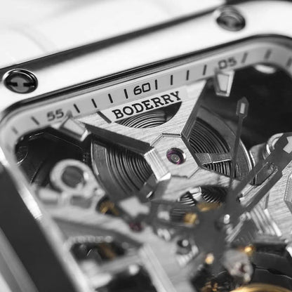 BODERRY - STORM - Square Automatic Skeleton Watch | A10T-02