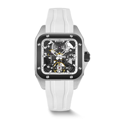 BODERRY - STORM - Square Automatic Skeleton Watch | A10T-05